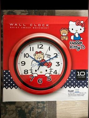 Hello Kitty Wall Clock New in Box